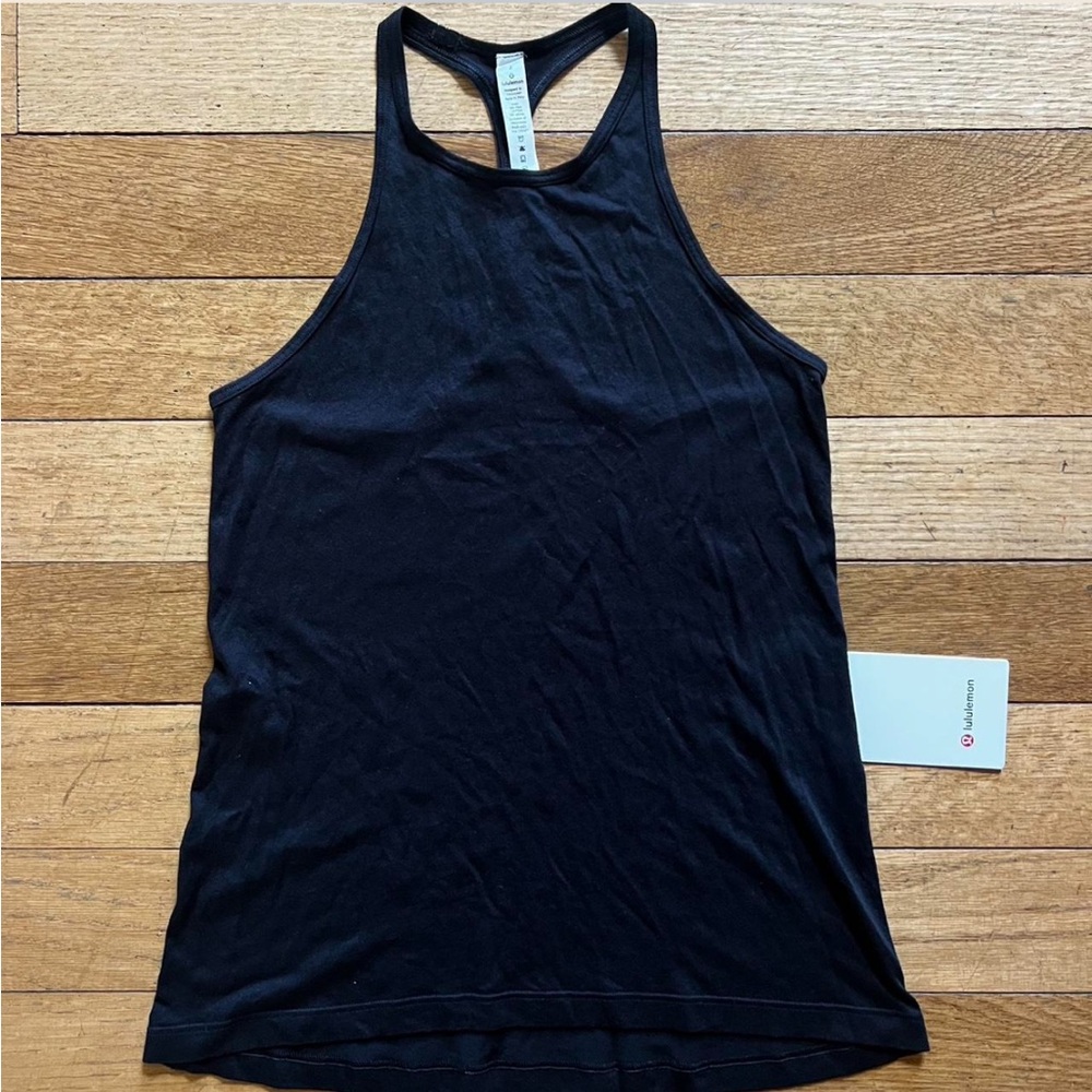 Lululemon Athletica Black High-Neck Tank Top